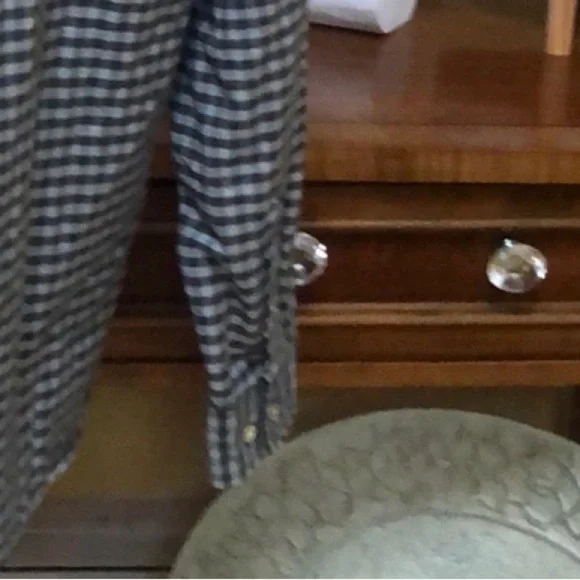 H & M Logo Men’s 100% Grey & Blk Plaid Casual Button Down Shirt Size XL NWT - Picture 11 of 14